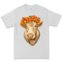 Dove Grey Charolais Cow Premium Tee - RanaPortraitStore