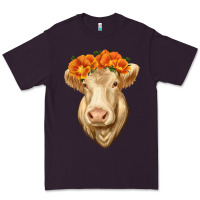 Plum Charolais Cow Premium Tee - RanaPortraitStore