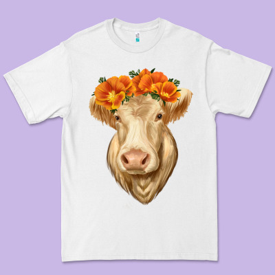 Charolais Cow Premium Tee Designed By Ranaportraitstore