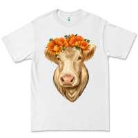 White Charolais Cow Premium Tee - RanaPortraitStore