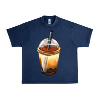 Navy Bobba cup Urban Heavy Tee - FaDigitalArtStudio