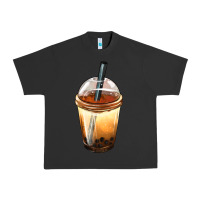 Pigment Black Bobba cup Urban Heavy Tee - FaDigitalArtStudio