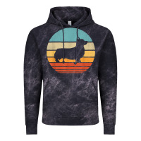 Cloud Black corgi retro vintage 60s 70s sunset dog lovers men women t shirt Vintage Hoodie - linhVisuals