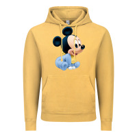 Vintage Mustard baby micke  mouse Vintage Hoodie - linhVisuals