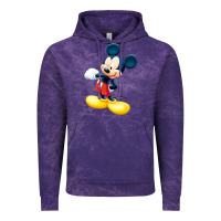 Cloud Purple micke mouse Vintage Hoodie - linhVisuals