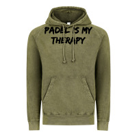 Vintage Olive padel is my therapy Vintage Hoodie - linhVisuals