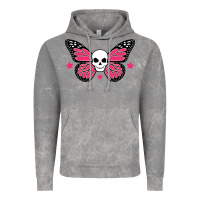 Cloud Rock butterfly skull Vintage Hoodie - linhVisuals