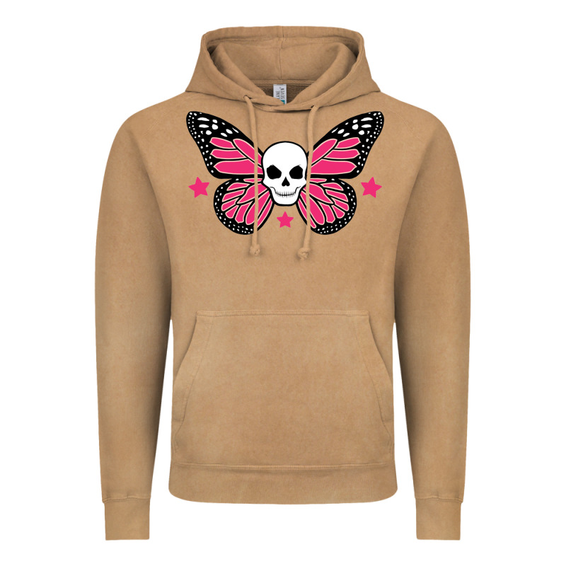 Butterfly Skull Vintage Hoodie by linhVisuals | Teevron
