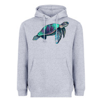 Heather Grey turtle Heavyweight Hoodie - RanaPortraitStore