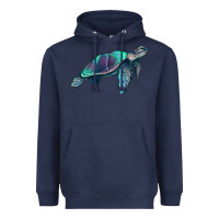 Navy turtle Heavyweight Hoodie - RanaPortraitStore