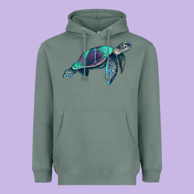 Turtle Heavyweight Hoodie Designed By Ranaportraitstore
