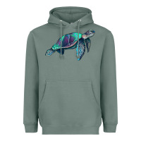Sage turtle Heavyweight Hoodie - RanaPortraitStore
