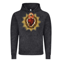 Vintage Black sacred heart of jesus catholic devotion t shirt Vintage Hoodie - linhVisuals