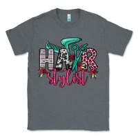 Charcoal Heather hair stylist Classic Tee - OliviaCreatesArt