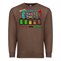 Chestnut battery life of a teacher monday friday Premium Sweatshirt - RanaPortraitStore
