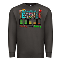 Smoke battery life of a teacher monday friday Premium Sweatshirt - RanaPortraitStore