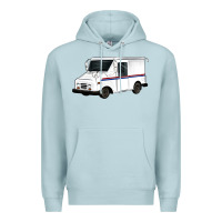 Blue Mist mail truck Premium Hoodie - Artiststas