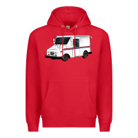 Red mail truck Premium Hoodie - Artiststas