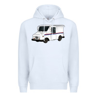 White mail truck Premium Hoodie - Artiststas