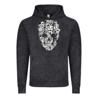 Vintage Black funny pitbull skull dog skeleton halloween t shirt Vintage Hoodie - linhVisuals
