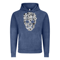 Vintage Denim funny pitbull skull dog skeleton halloween t shirt Vintage Hoodie - linhVisuals