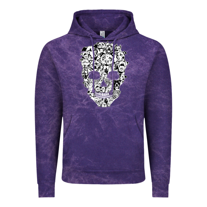 Funny Pitbull Skull Dog Skeleton Halloween T Shirt Vintage Hoodie by linhVisuals | Teevron