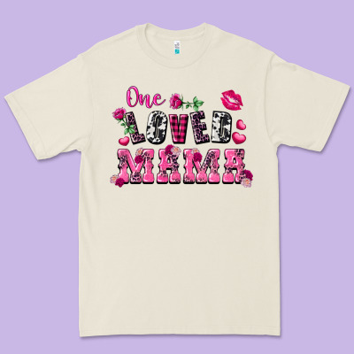 One Loved Mama Valentine's Day Premium Tee Designed By Fadigitalartstudio