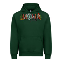 Forest Green western christmas mama claus sunflowers and cactus Urban Hoodie - Jasminsmagicworld