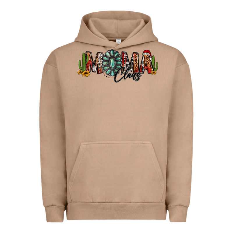 Western Christmas Mama Claus Sunflowers And Cactus Urban Hoodie by Jasminsmagicworld | Teevron