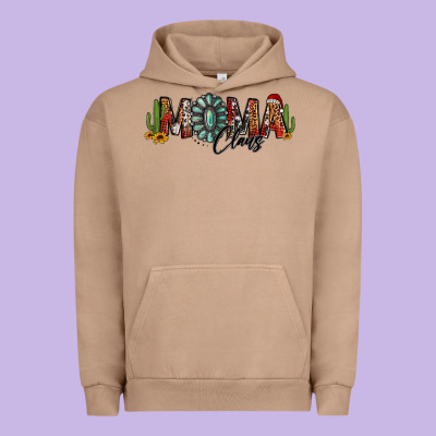 Western Christmas Mama Claus Sunflowers And Cactus Urban Hoodie Designed By Jasminsmagicworld