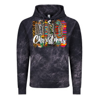 Cloud Black Western Merry Christmas Vintage Hoodie - CowhideDigitalArt