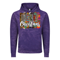 Cloud Purple Western Merry Christmas Vintage Hoodie - CowhideDigitalArt