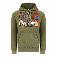Vintage Olive Western Merry Christmas Vintage Hoodie - CowhideDigitalArt
