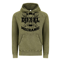 Vintage Olive diesel mechanic Vintage Hoodie - linhVisuals