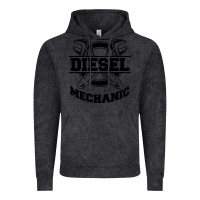 Vintage Black diesel mechanic Vintage Hoodie - linhVisuals
