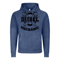 Vintage Denim diesel mechanic Vintage Hoodie - linhVisuals