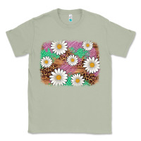 Matcha easter daisy background Classic Tee - Artiststas