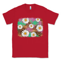 Red easter daisy background Classic Tee - Artiststas