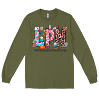 Army Green Easter Lpn Long Sleeve Tee - CowhideDigitalArt