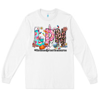 White Easter Lpn Long Sleeve Tee - CowhideDigitalArt