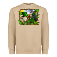 Mushroom St patrick's day cows Heavyweight Sweatshirt - RanaPortraitStore