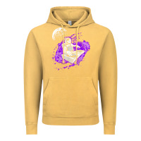Vintage Mustard techno astronaut electronic music rave festival raver t shirt Vintage Hoodie - linhVisuals