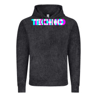 Vintage Black techno music t shirt Vintage Hoodie - linhVisuals