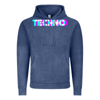 Vintage Denim techno music t shirt Vintage Hoodie - linhVisuals