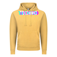 Vintage Mustard techno music t shirt Vintage Hoodie - linhVisuals