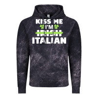 Cloud Black kiss me im italian t  shirt kiss me i'm irish italian patriotic st pat Vintage Hoodie - linhVisuals