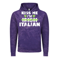Cloud Purple kiss me im italian t  shirt kiss me i'm irish italian patriotic st pat Vintage Hoodie - linhVisuals
