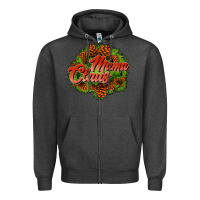 Charcoal Heather mama claus cone Zipper Hoodie - JahusDesignShop