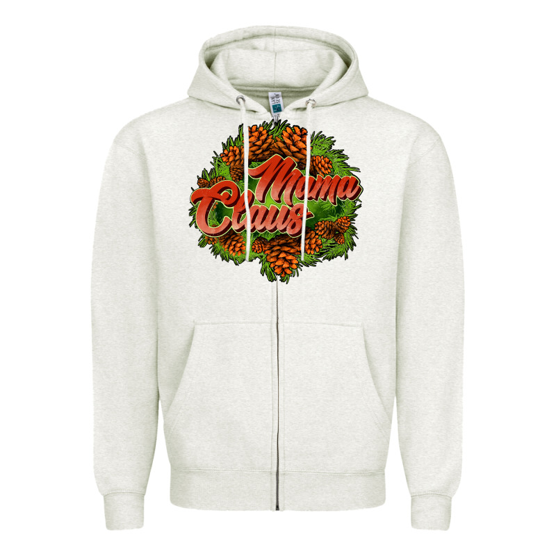 Mama Claus Cone Zipper Hoodie by JahusDesignShop | Teevron