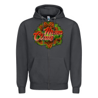 Smoke mama claus cone Zipper Hoodie - JahusDesignShop